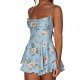 Women's Summer Sexy Party Dress - Sleeveless Double-Layer Pleated Slim-Fit Backless Mini Dress