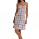 Retro Spaghetti Strap Women's Dress - Summer Slim-Fit Double-Shoulder Midi