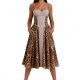 Retro Slim-Fit Women's Dress - Summer Spaghetti Strap Double-Shoulder Midi