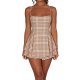 Women's Premium Summer Party Dress - Sexy Backless Double-Layer Pleated Slim-Fit